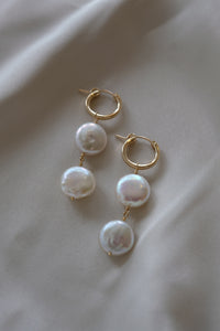 Vanilla Moon Pearl Earrings