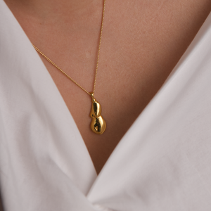 10k Solid Gold Figure Form Goddess Necklace | FREEDOM Collection