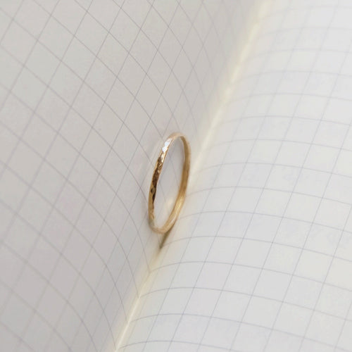Minimalist Hammered Ring