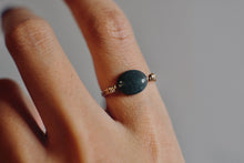 Load image into Gallery viewer, Gold Ring with Moss Agate Stone