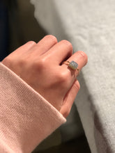 Load image into Gallery viewer, Gold Ring with Labradorite Moonstone
