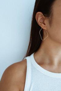 Organic Form Asymmetrical Earrings