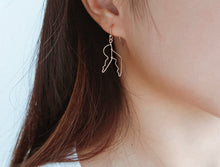 Load image into Gallery viewer, Gold Figure Form Body &amp; Legs Earrings | FREEDOM Collection