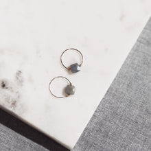 Load image into Gallery viewer, Gold Ring with Labradorite Moonstone