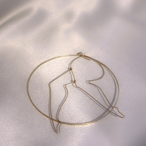 Figure Form Statement Legs and Hoop Earrings | FREEDOM Collection Active