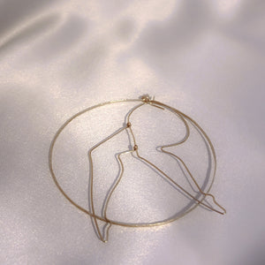 Figure Form Statement Legs and Hoop Earrings | FREEDOM Collection Active