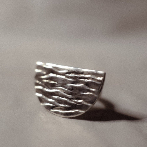 Solid Silver Waves Ring | The Melbourne Ring
