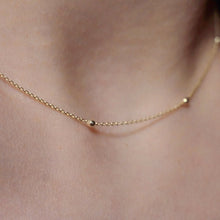 Load image into Gallery viewer, 10K Solid Gold Minimalist Choker Necklace