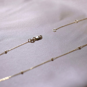 10K Solid Gold Minimalist Choker Necklace