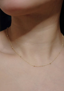 10K Solid Gold Minimalist Choker Necklace