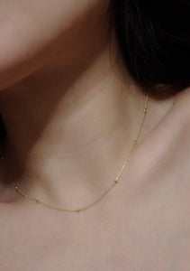 10K Solid Gold Minimalist Choker Necklace
