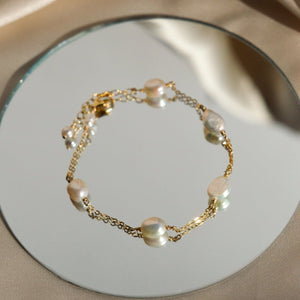 White Pearl River Bracelet