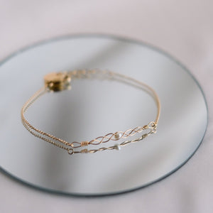 Braided Pearl Bracelet